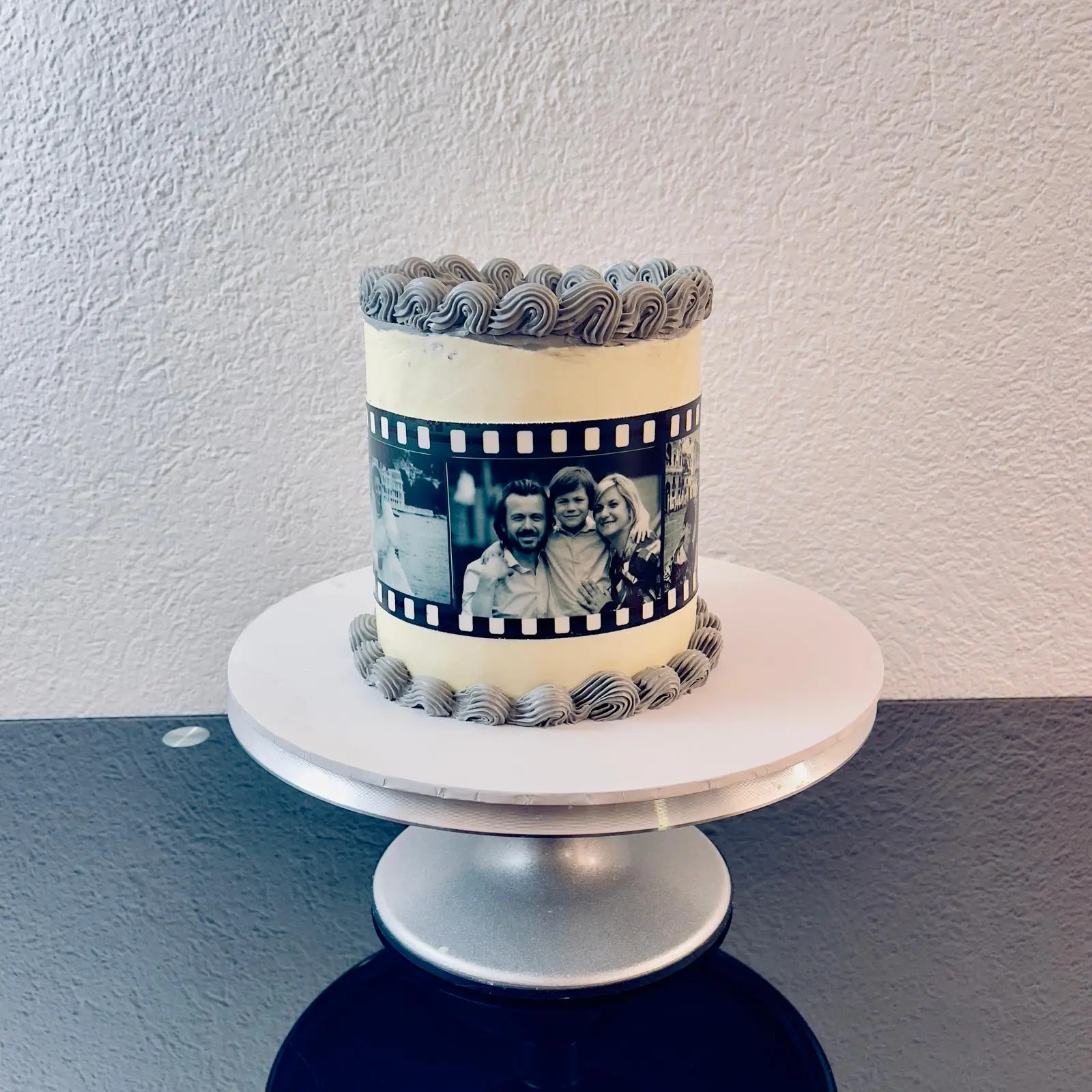 Personalisierte Fototorte mit essbarem Bild für Geburtstag